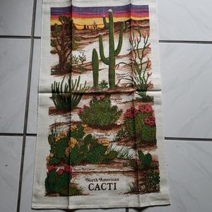 Vintage "northern american Cacti" towel
